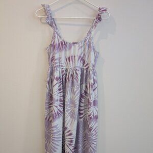 Girls Floral Summer Dress Size L (14-16)